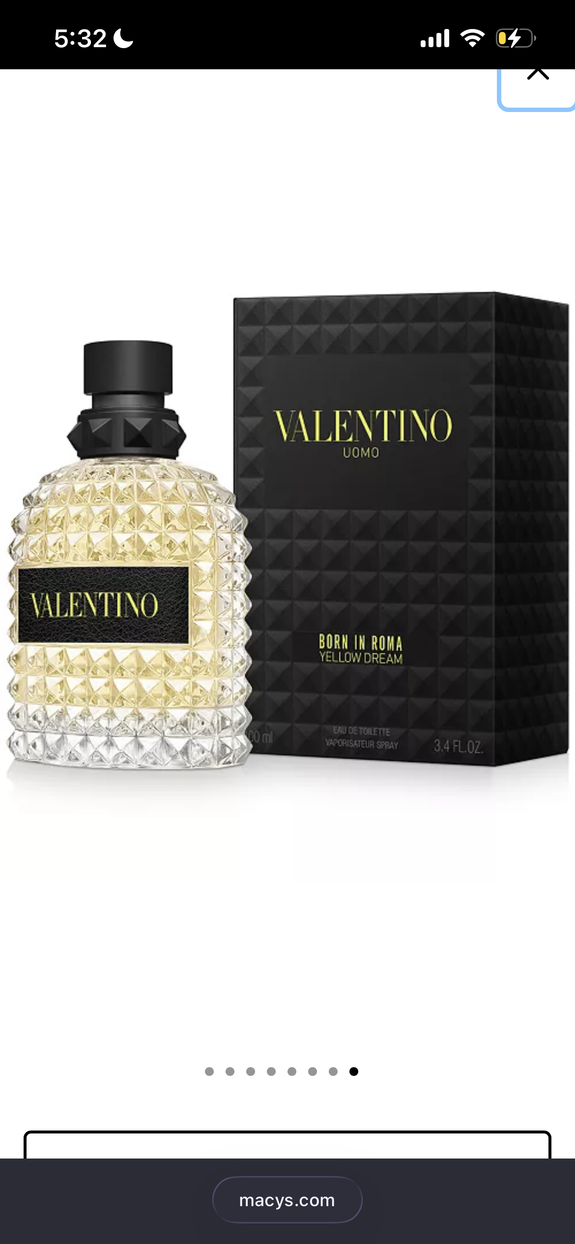 Uomo Born in Roma Yellow Dream Eau de Toilette Spray.